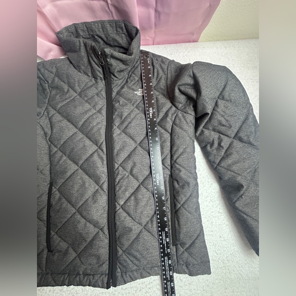 The North Face Charcoal Quilted Jacket View 2